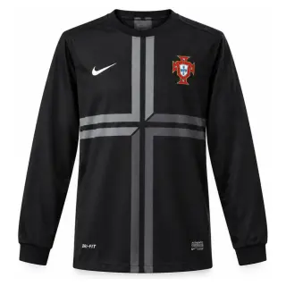Portugal 2013 Black Long-Sleeves Retro Jersey