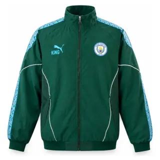 Manchester City 25/26 Full Zip Jacket - Dark Green