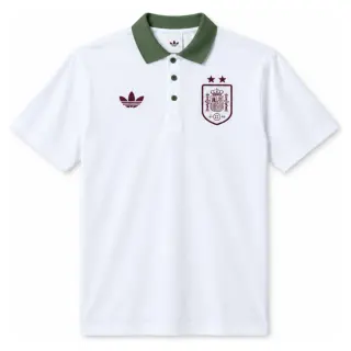 Spain 26/27 Polo White Jersey Jersey