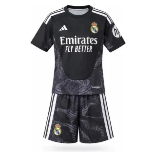 Real Madrid 26/27 Real Madrid Black Goalkeeper Kids Kit