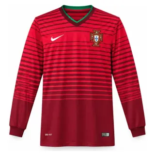 Portugal 2014 Home Long-Sleeves Retro Jersey