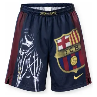 Barcelona 00/01 Home Retro Skeleton Shorts
