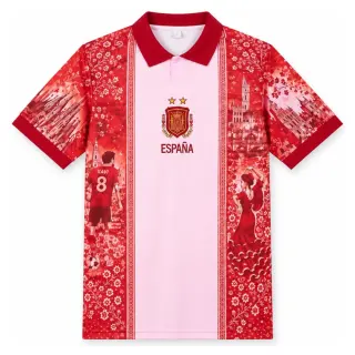 Spain 26/27 Red Special Commemorative Edition Polo Jersey