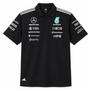 Mercedes-AMG Petronas F1 2026 Black Polo S-5XL-1