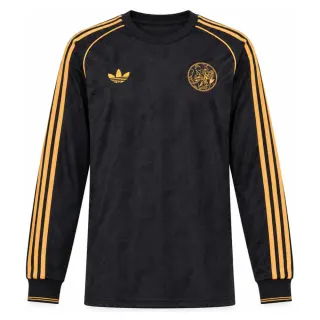 Ajax 26/27 Casual Black Long-Sleeve Retro Shirt