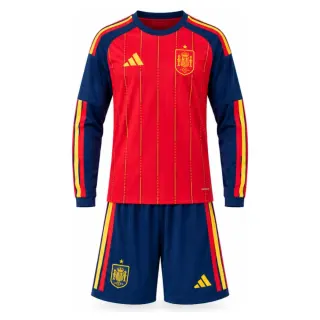 Spain 2026 Home Long-Sleeve Kids Kit