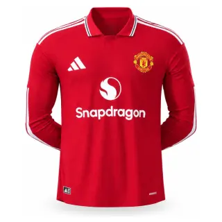 M-U 26/27 Home Player Version Long Sleeve Jersey