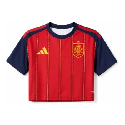 Spain 2026 Home Women's Crop Top Style Jersey