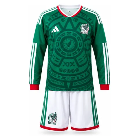 Mexico 2026 Home Long-Sleeve Kids Kit