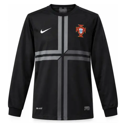 Portugal 2013 Black Long-Sleeves Retro Jersey