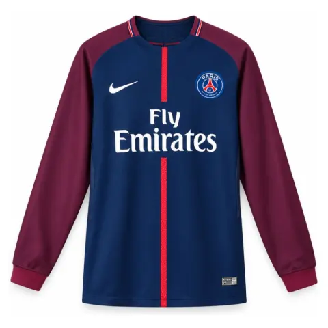 PSG 17/18 Home Long-Sleeves Retro Jersey