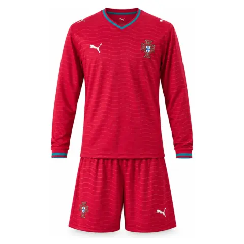 Portugal 2026 Home Long-Sleeve Kids Kit