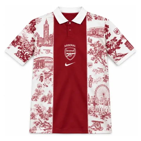 Arsenal 26/27 Red and White Polo