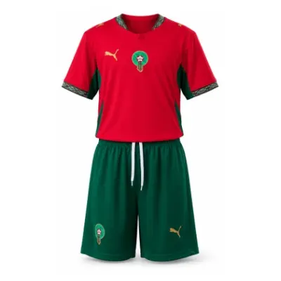 Morocco 2026 Home Kids Kit Jersey