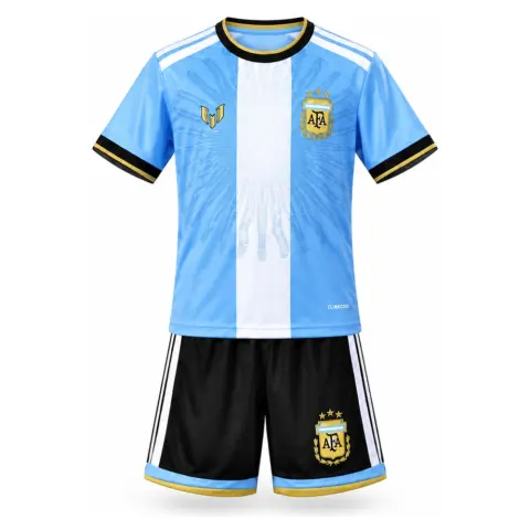 Argentina 26/27 Messi Retirement Edition Blue Kids Kit