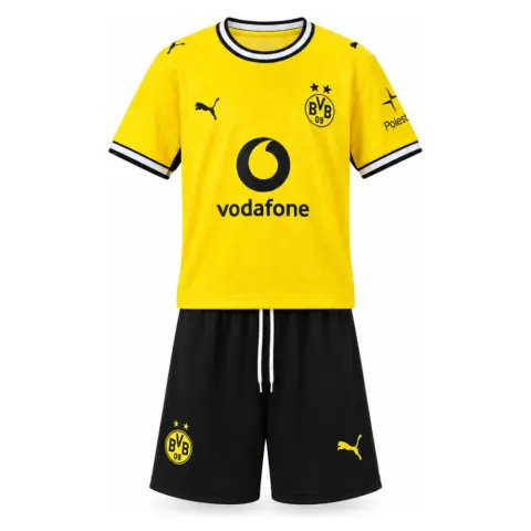 Borussia Dortmund 26/27 Home Kids Kit Jersey Size：