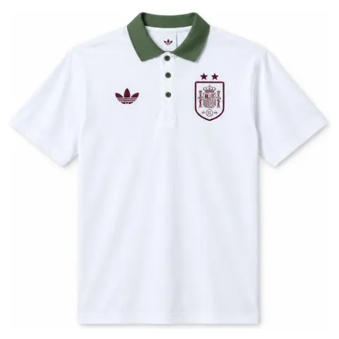 Spain 26/27 Polo White Jersey Jersey