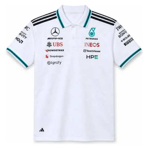 Mercedes-AMG Petronas F1 2026 White Polo