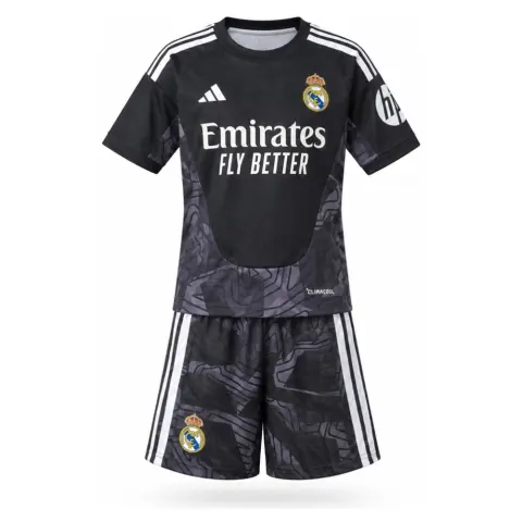 Real Madrid 26/27 Real Madrid Black Goalkeeper Kids Kit