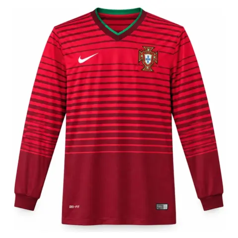 Portugal 2014 Home Long-Sleeves Retro Jersey