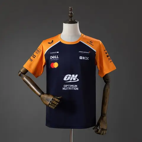 McLaren F1 Team 2025 Black And Orange T-shirt