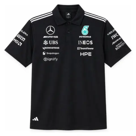Mercedes-AMG Petronas F1 2026 Black Polo S-5XL-1