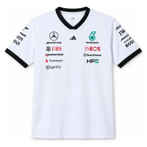 Mercedes-AMG Petronas F1 2026 White T-shirt S-5XL-1