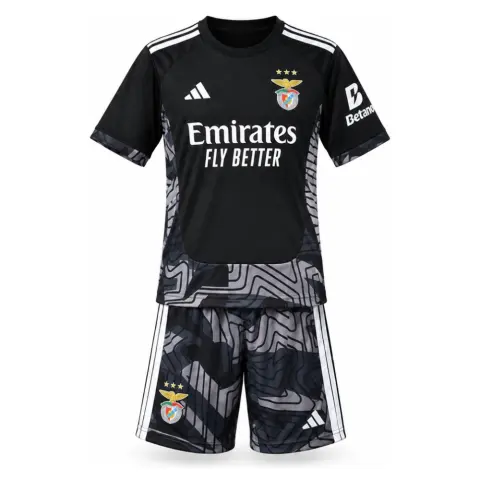 Benfica 26/27 Black Goalkeeper Kids Kit