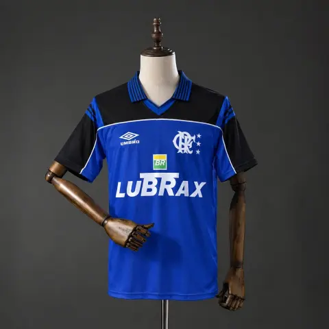 Flamengo 1999 Blue Goalkeeper Uniform Retro Jersey