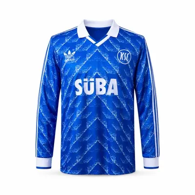 Karlsruher 89/90 Home Retro Long Sleeved Jersey