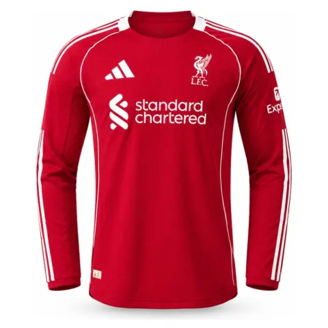 LFC 25/26 Player Version Home Long Sleeve Jersey