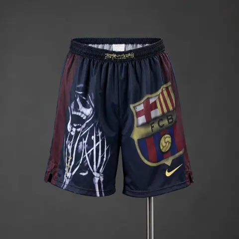 Barcelona 00/01 Home Retro Skeleton Shorts