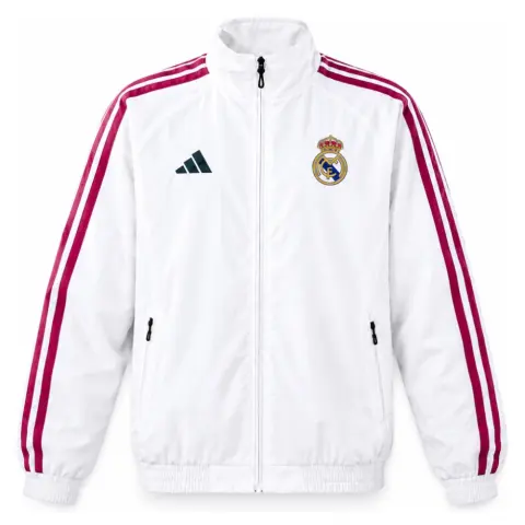 Real Madrid 26/27 Full Zip Jacket - White