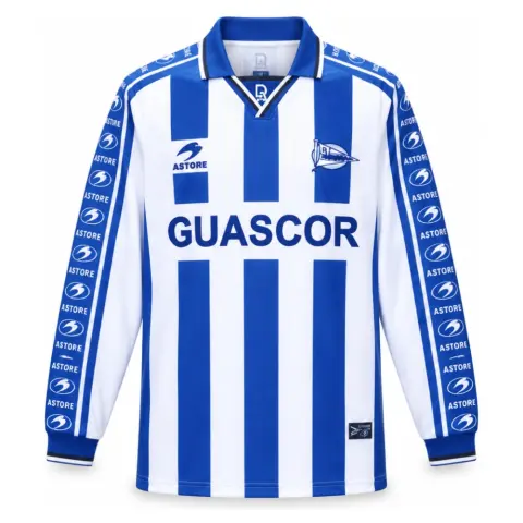 Retro Deportivo Alaves 98/99 Home Long Sleeve Jersey