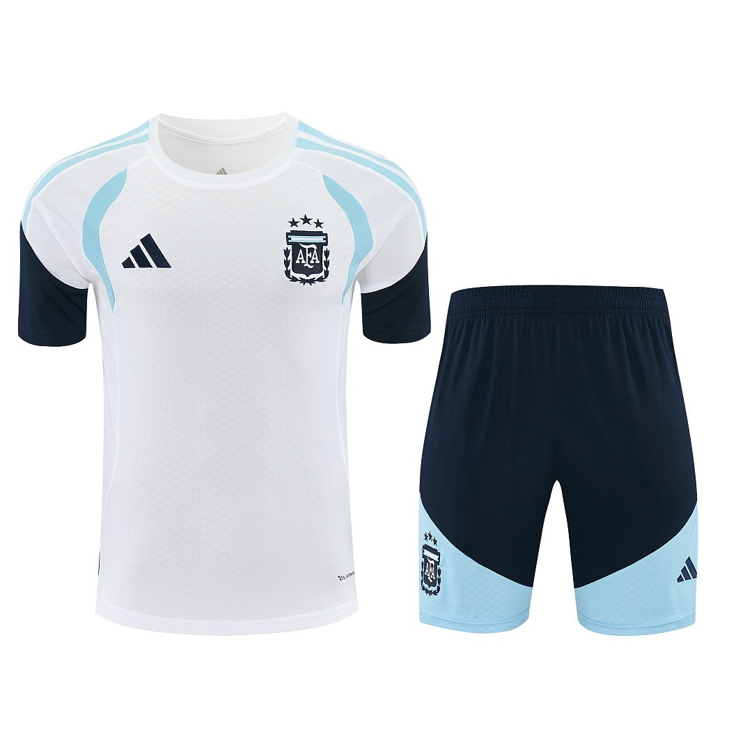 2026 Argentina White Short Sleeve Training Kit