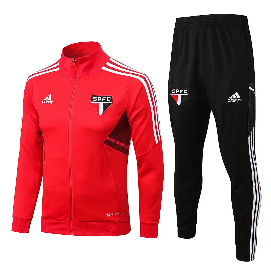 22/23 São Paulo Full-Zip Men's Training Kit Red