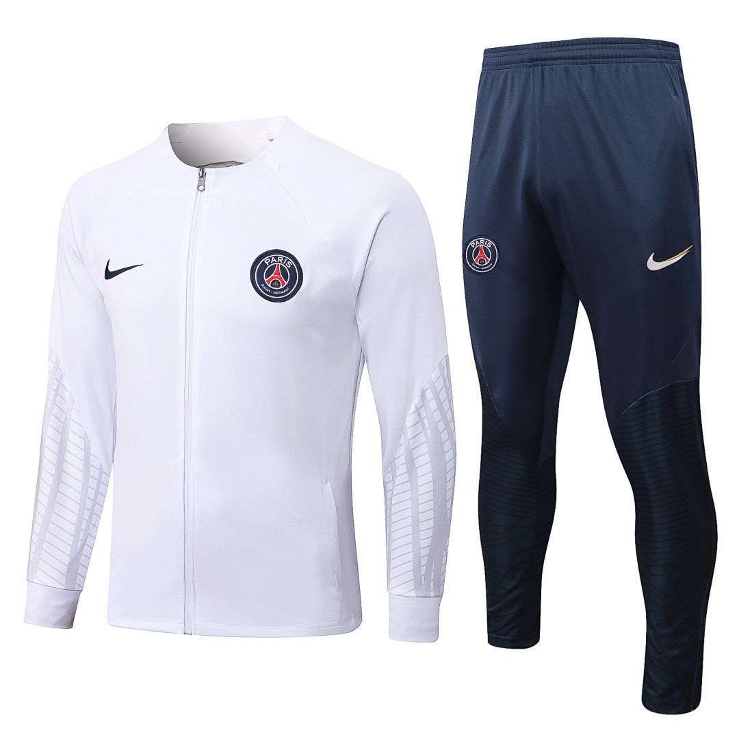22/23 PSG Full-Zip Men's Training Kit White