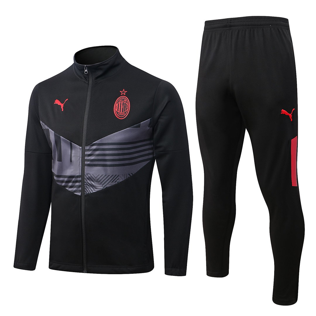 22/23 AC Milan Full-Zip Men's Training Kit Black