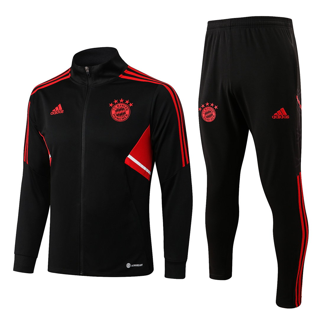 22/23 Bayern Munich Full-Zip Men's Training Kit High Collar Black