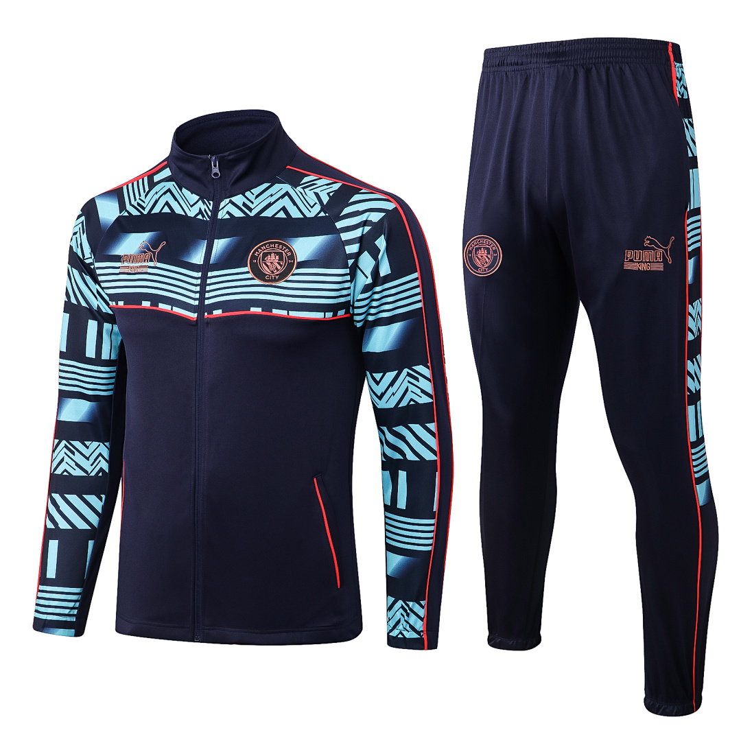 22/23 Manchester City Full-Zip Men's Training Kit Royal Blue