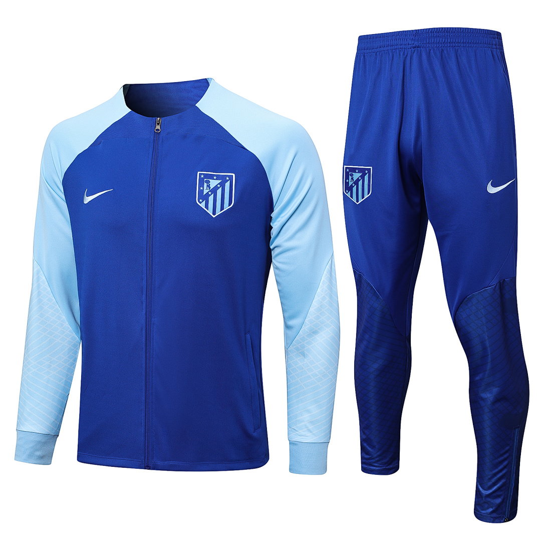 22/23 Atletico Madrid Full-Zip Men's Training Kit Royal Blue
