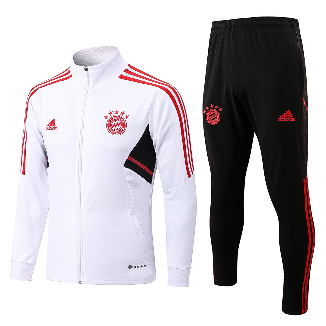 22/23 Bayern Munich Full-Zip Men's Training Kit White