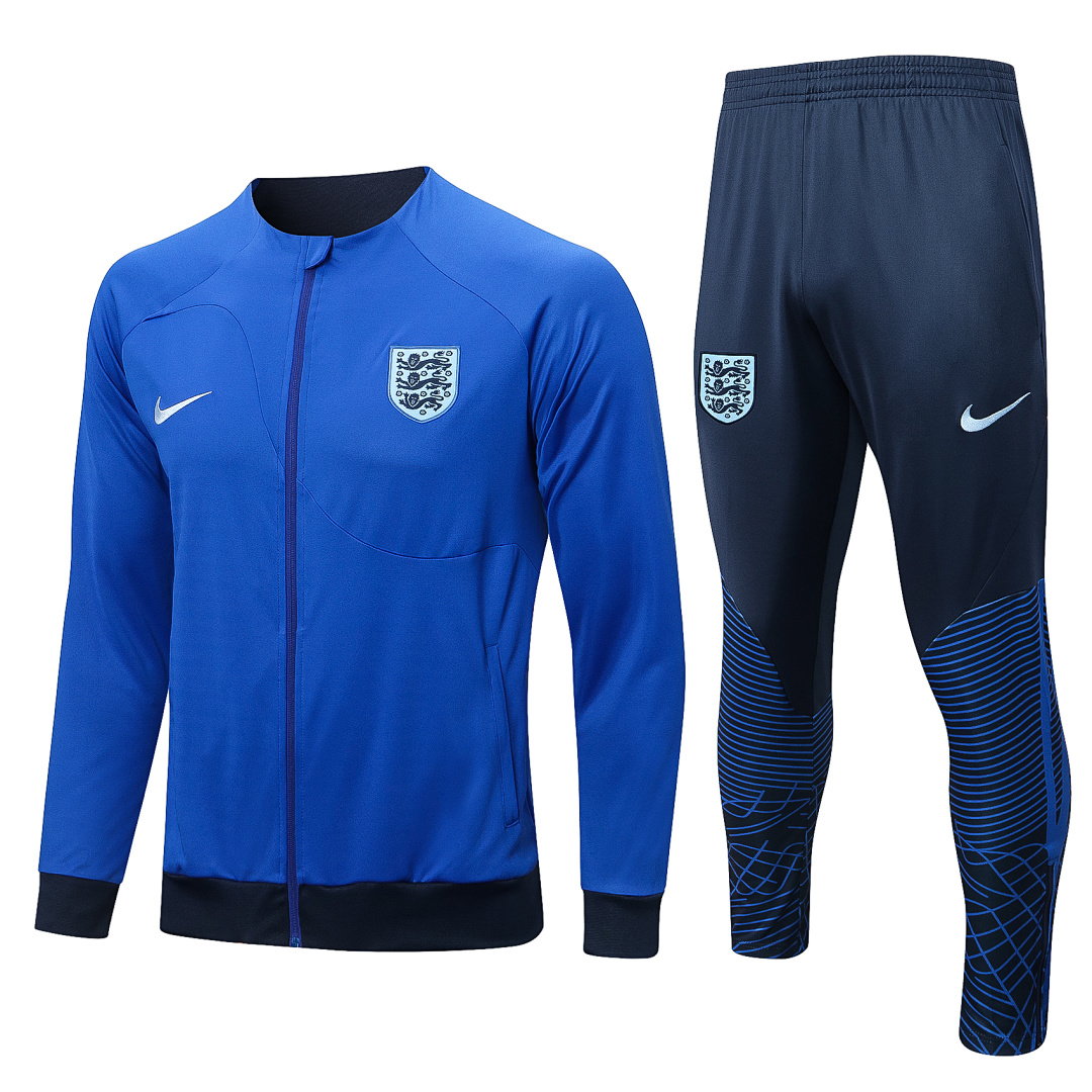 22/23 England Full-Zip Men's Training Kit Royal Blue