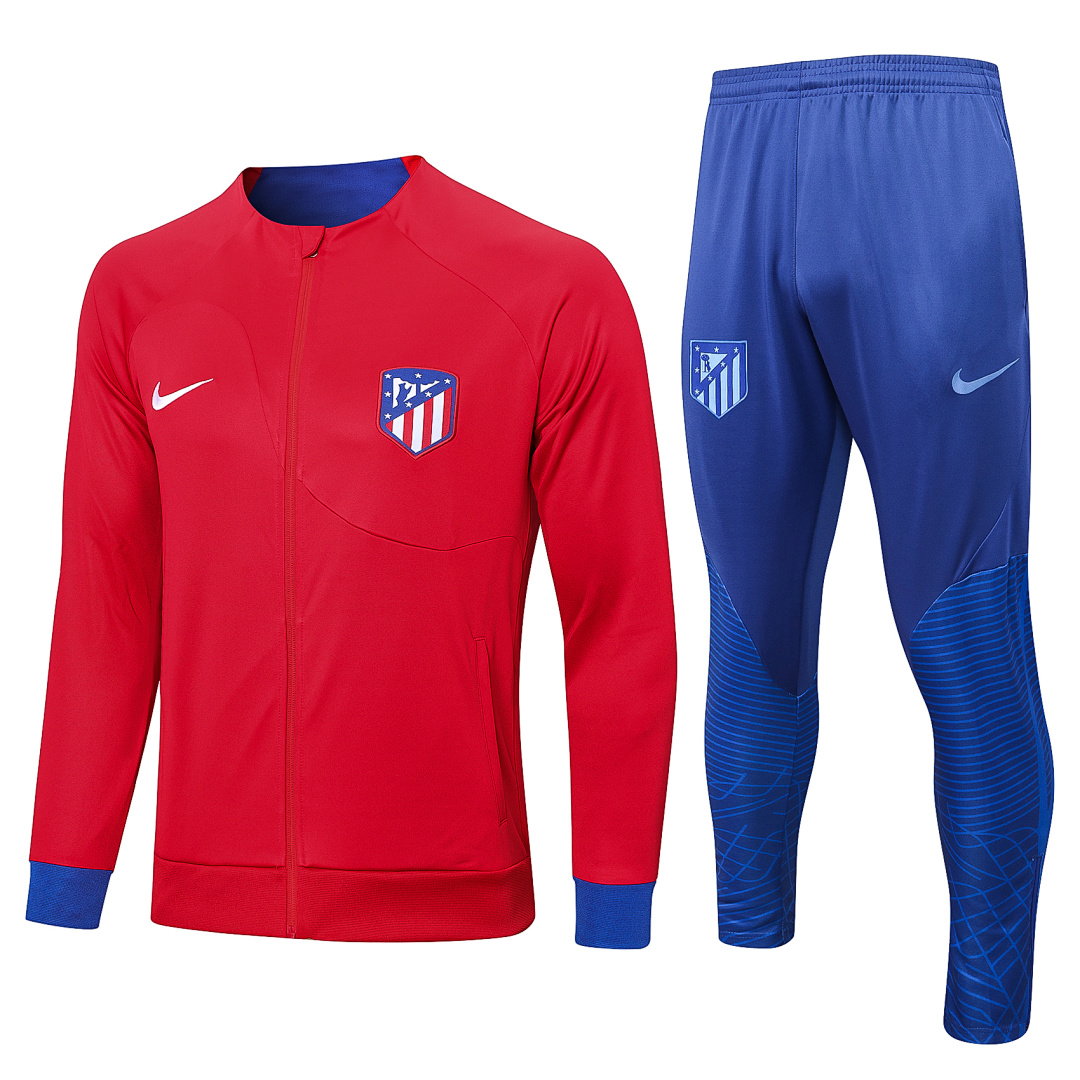 22/23 Atletico Madrid Full-Zip Men's Training Kit Red