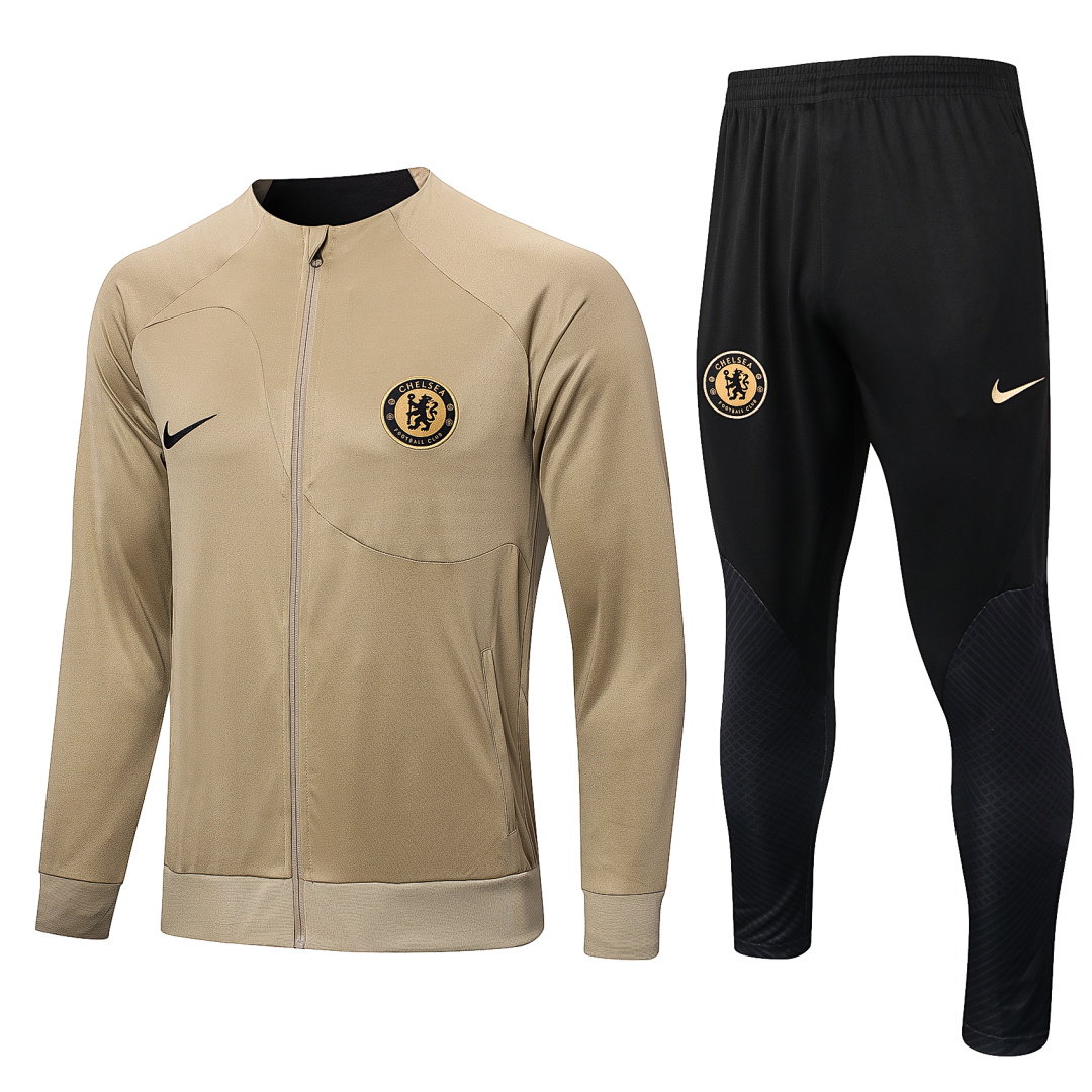 22/23 Chelsea Full-Zip Men's Training Kit Khaki
