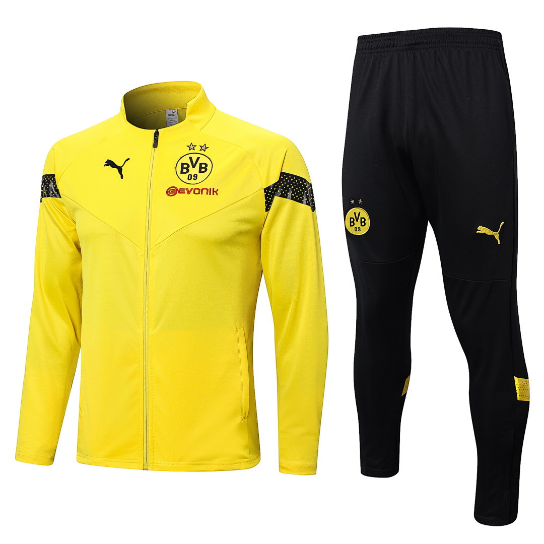22/23 Borussia Dortmund Full-Zip Men's Training Kit Yellow