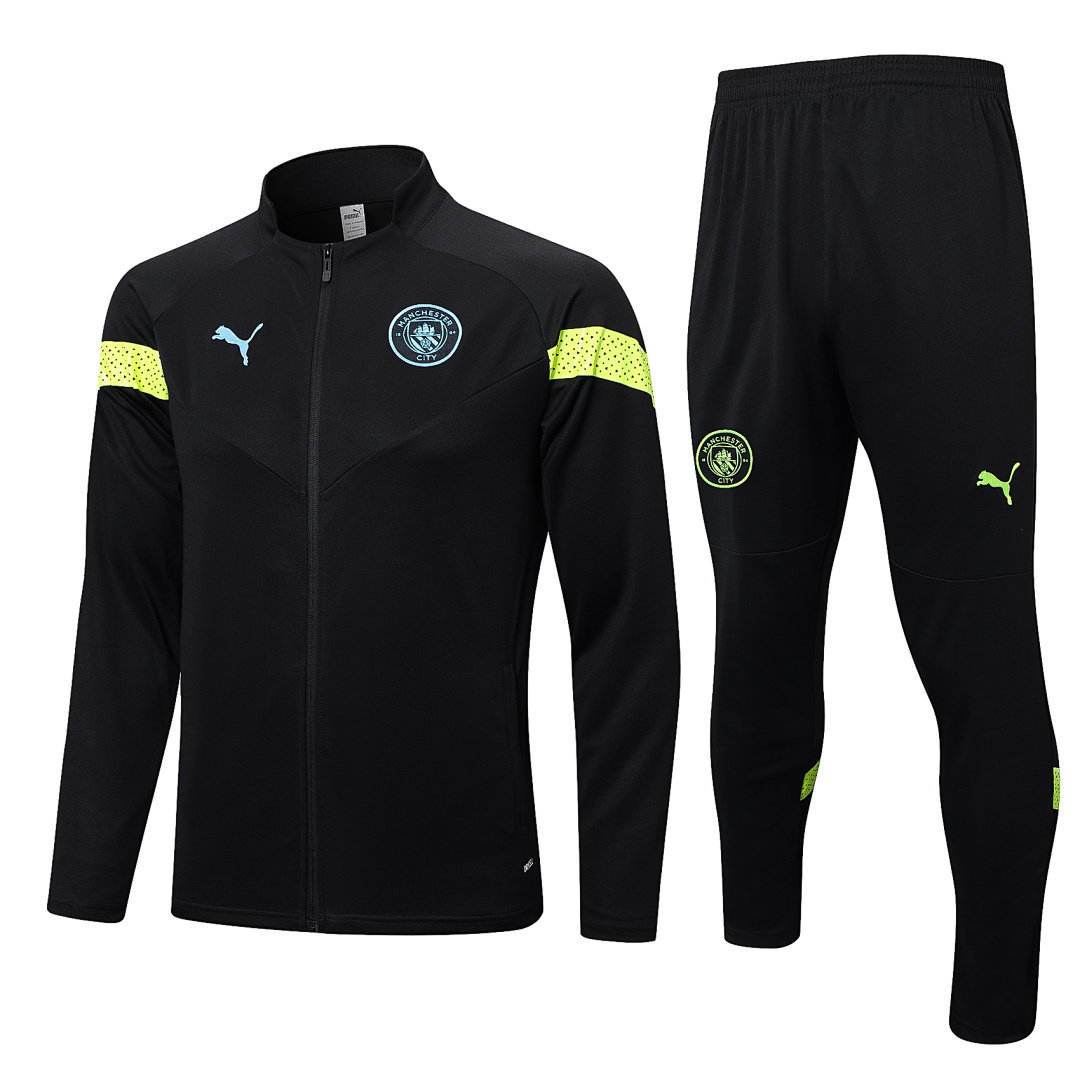 22/23 Manchester City Full-Zip Men's Training Kit Black