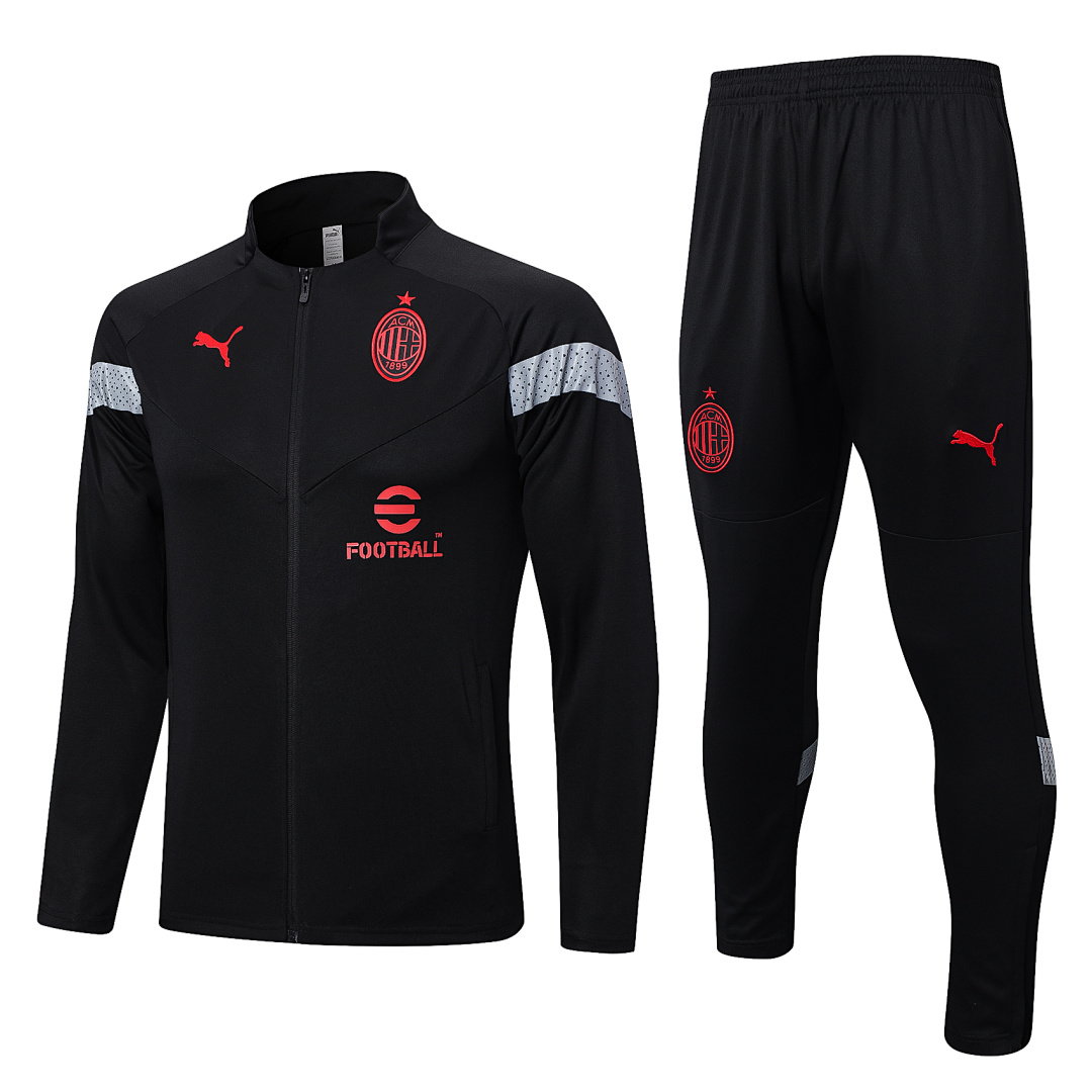 22/23 AC Milan Full-Zip Men's Training Kit Black