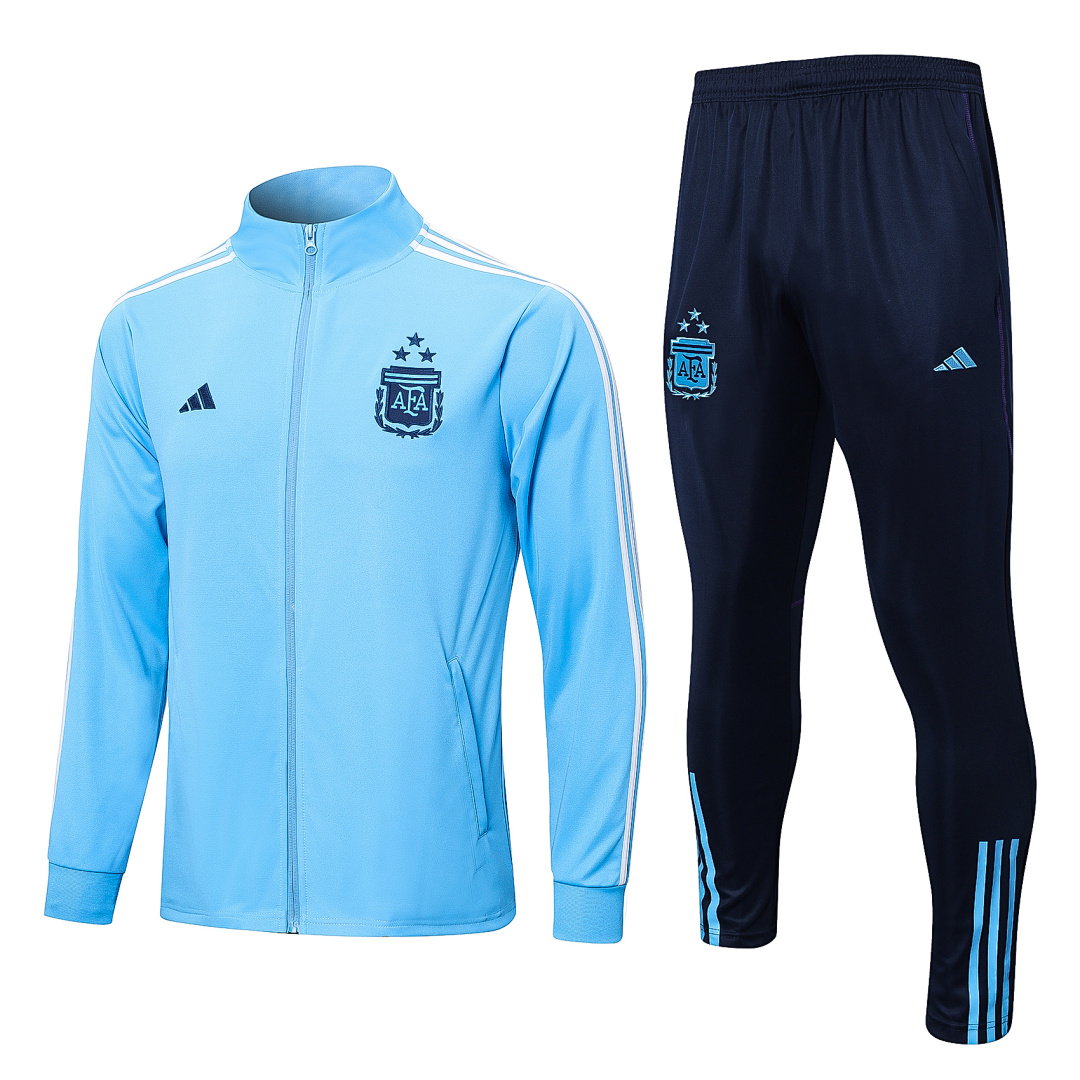 22/23 Argentina Full-Zip Men's Training Kit Light Blue Three-Star