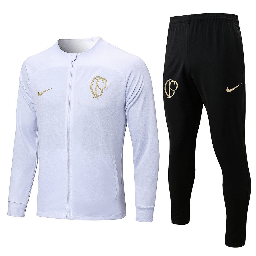 23/24 Corinthians Full-Zip Men's Training Kit White